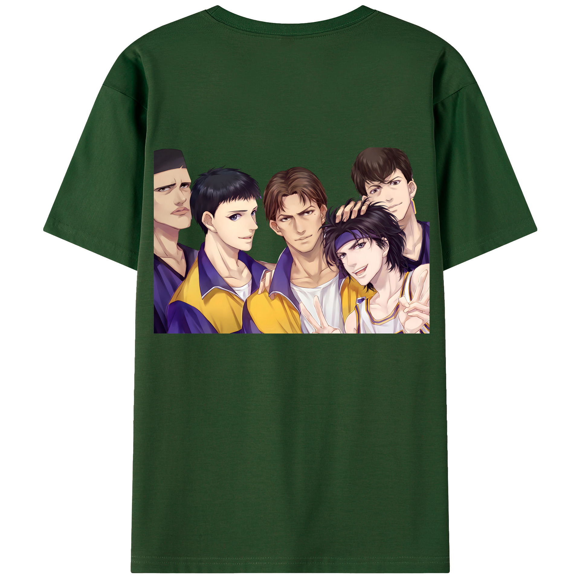 SLAM DUNK／スラムダンク 綿100％半袖Tシャツ（背面プリント）